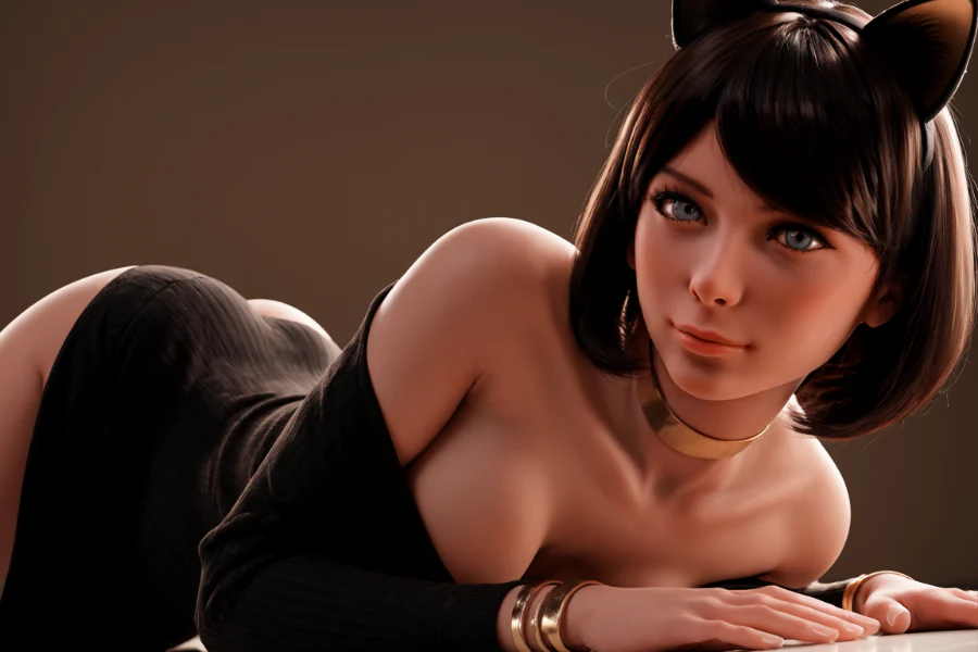 151cm/4ft11 F-Cup BBW Big Booty Hybrid Sex Doll #AB17 - Image 15