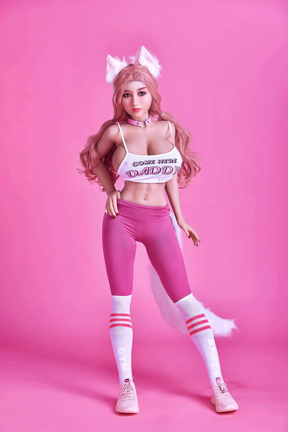EU In Stock-154cm/5ft1 F-Cup Cosplay Fox Female Sex Doll with #74 Head - Saya - Image 17