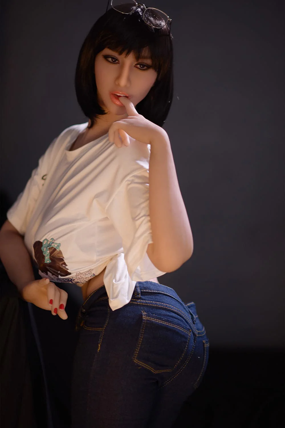 163cm/5ft4 I-Cup Huge Tits & Big Butt Black Short Hair Sex Doll with #101 Head - Image 16