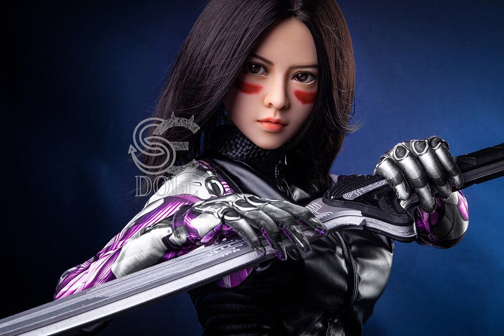 US In Stock-151cm/4 ft 11 E-Cup Battle Angel Alita Anime STPE Sex Doll - Image 16