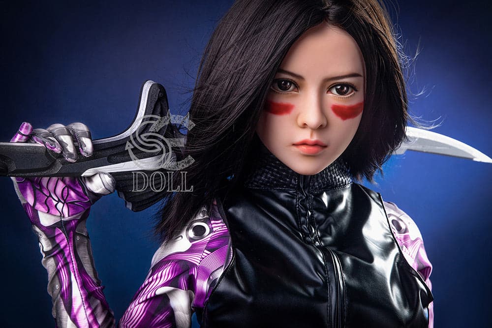 US In Stock-151cm/4 ft 11 E-Cup Battle Angel Alita Anime STPE Sex Doll - Image 17