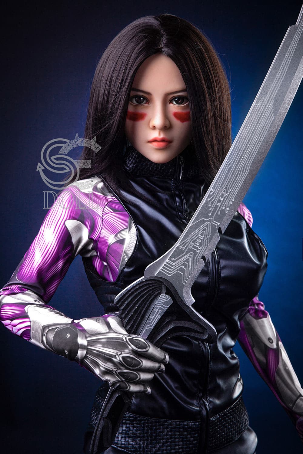 US In Stock-151cm/4 ft 11 E-Cup Battle Angel Alita Anime STPE Sex Doll - Image 3