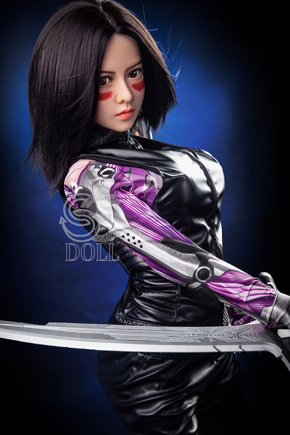 US In Stock-151cm/4 ft 11 E-Cup Battle Angel Alita Anime STPE Sex Doll - Image 4