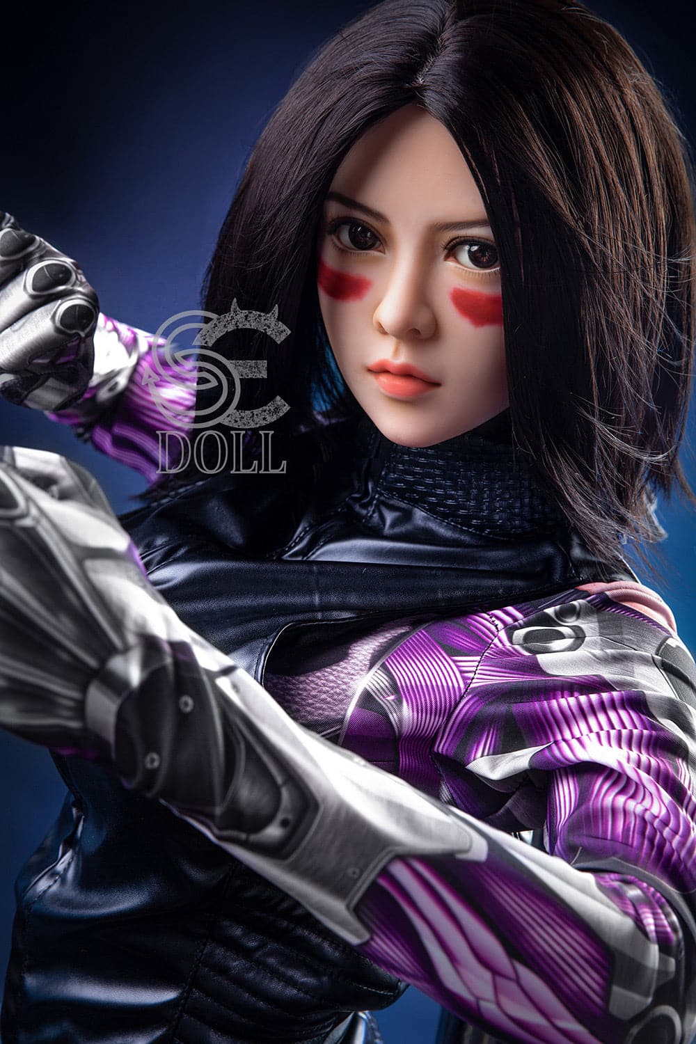 US In Stock-151cm/4 ft 11 E-Cup Battle Angel Alita Anime STPE Sex Doll - Image 7