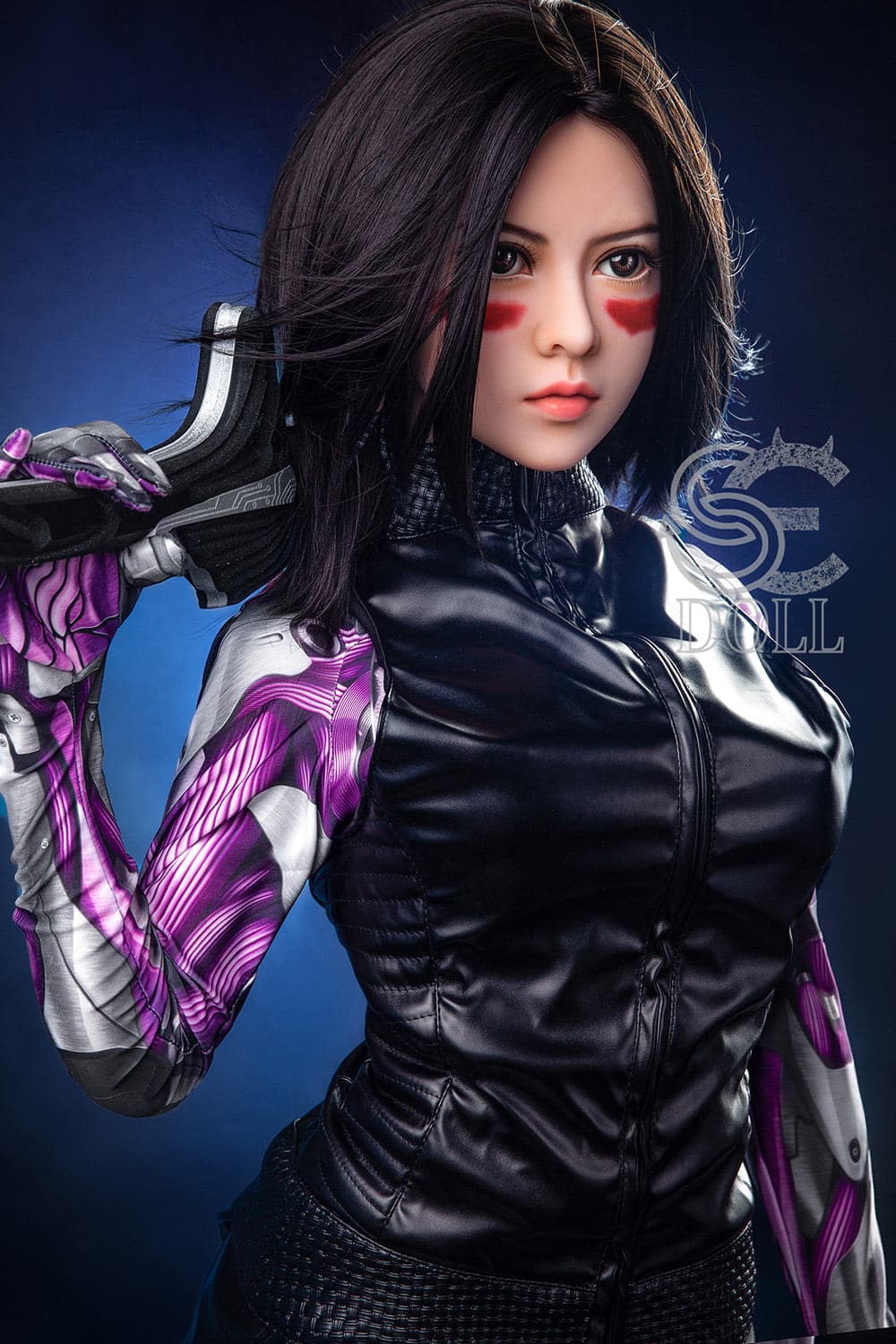 US In Stock-151cm/4 ft 11 E-Cup Battle Angel Alita Anime STPE Sex Doll - Image 9