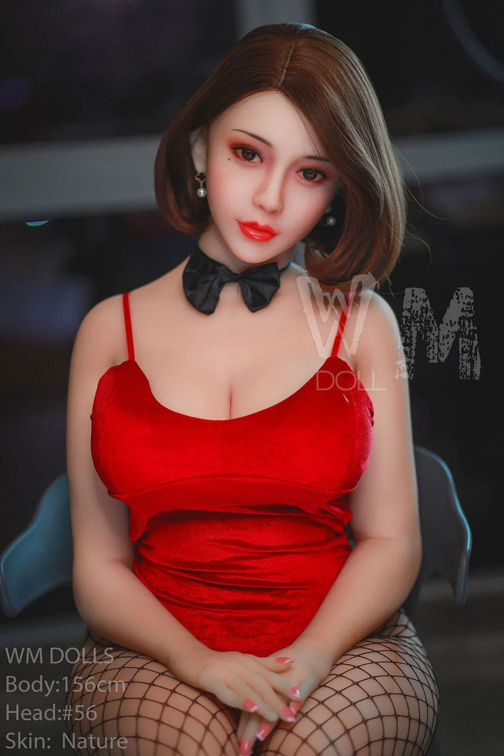 156cm/5ft1 H-Cup Asian Lifelike Thick Sex Doll with #56 Head - Image 22