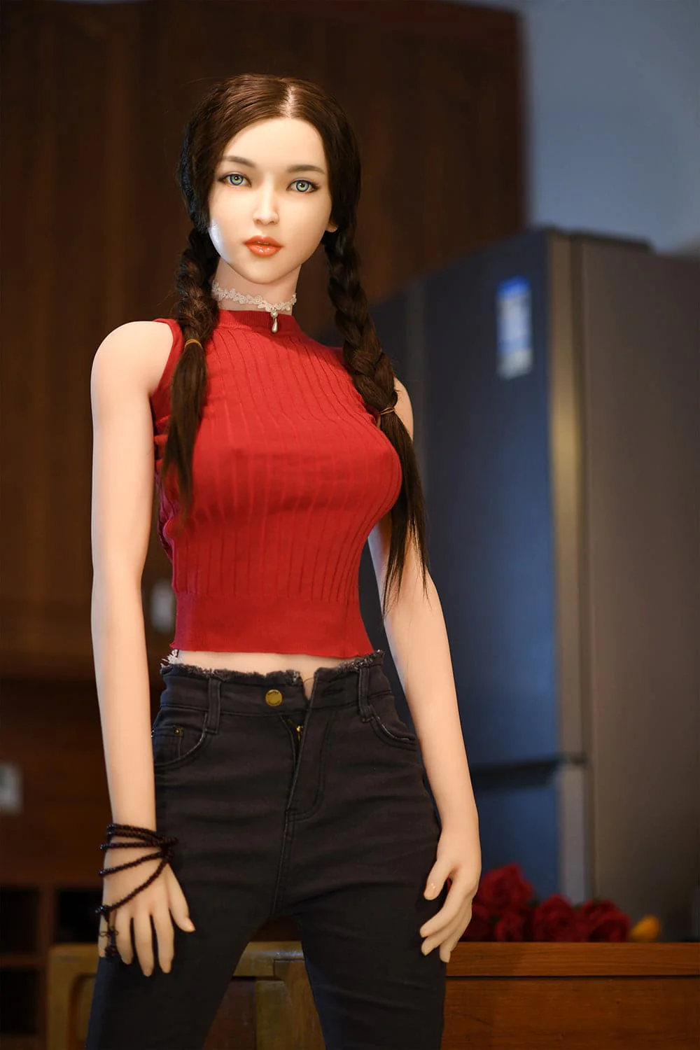 170cm/5ft7 C-Cup Skinny Asian Silicone Head Sex Doll - Image 13