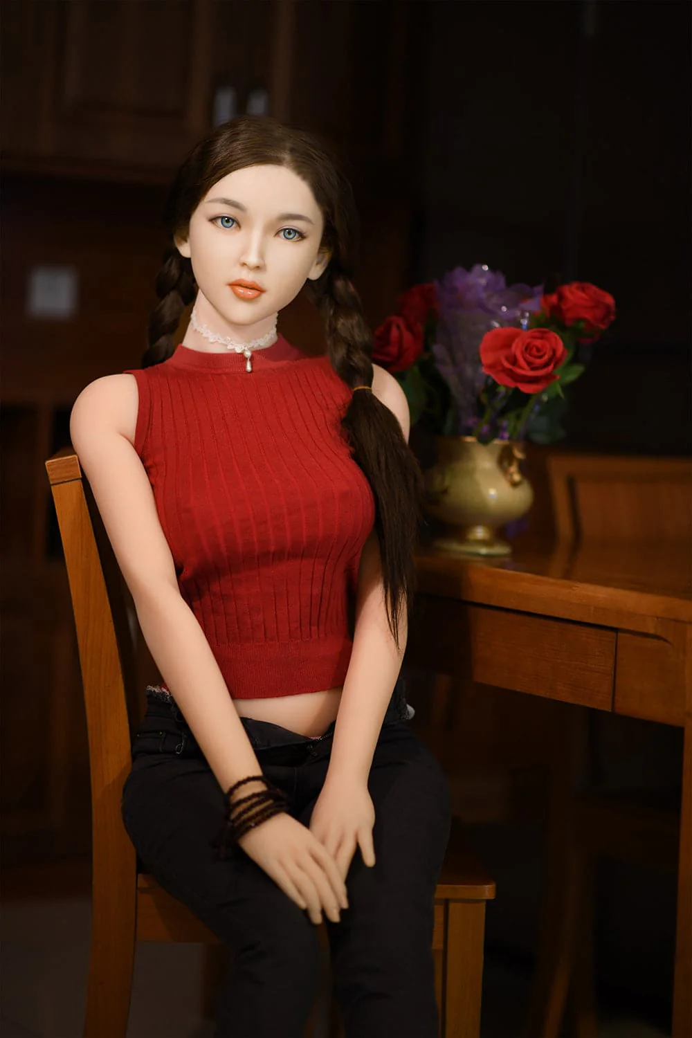 170cm/5ft7 C-Cup Skinny Asian Silicone Head Sex Doll - Image 27