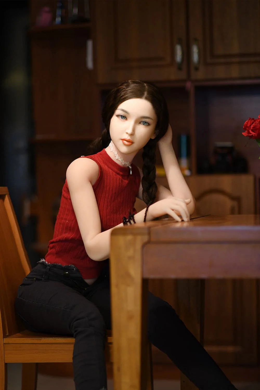 170cm/5ft7 C-Cup Skinny Asian Silicone Head Sex Doll - Image 8